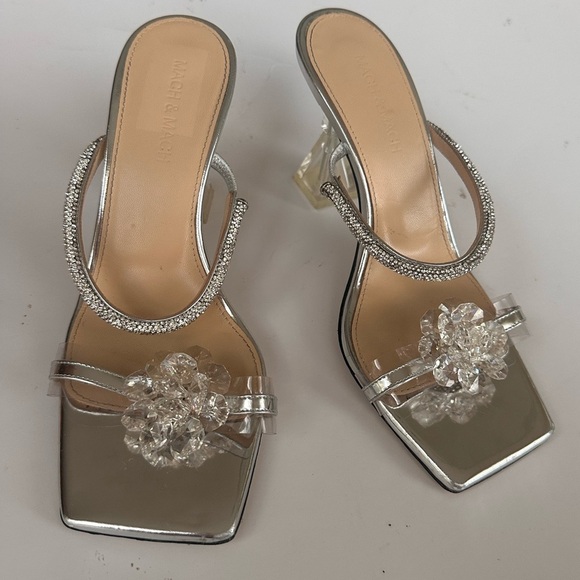 Mach & Mach Crystal Flower slide sandal - Picture 16 of 16